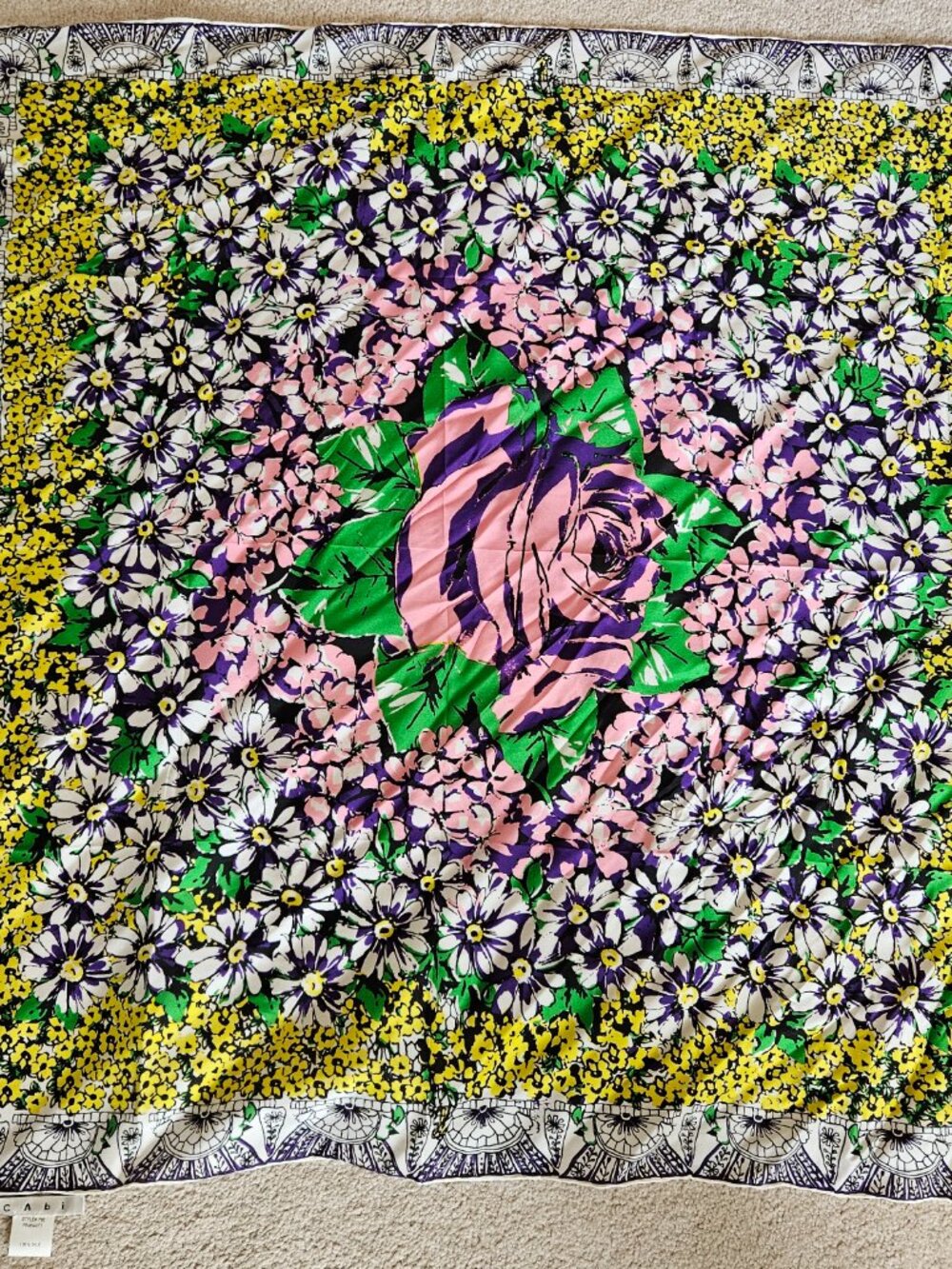 THE HEART OF CABI FOUNDATION Silk Square Scarf 32 x 32